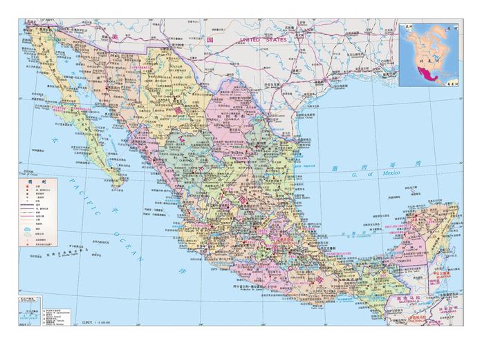 墨西哥 无水印高清晰国家地图_word文档在线阅读与下载_免费文档