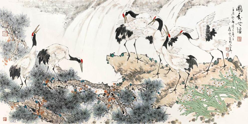 康宁画家《写意花鸟 立足于自然景观》