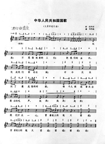 中国新音乐运动的创始人聂耳作曲的《义勇军进行曲》发表