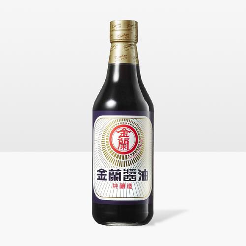 台湾金兰酱油玻璃瓶590ml炒菜烹饪健康厨房调料家用调味料炒菜