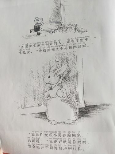 固安县第六中学一年级八班的学生(纪雨)给您来讲绘本故事《逃家小兔》
