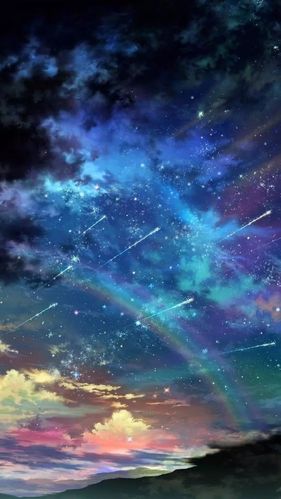 美美的二次元星空壁纸希望你的天空也如此璀璨