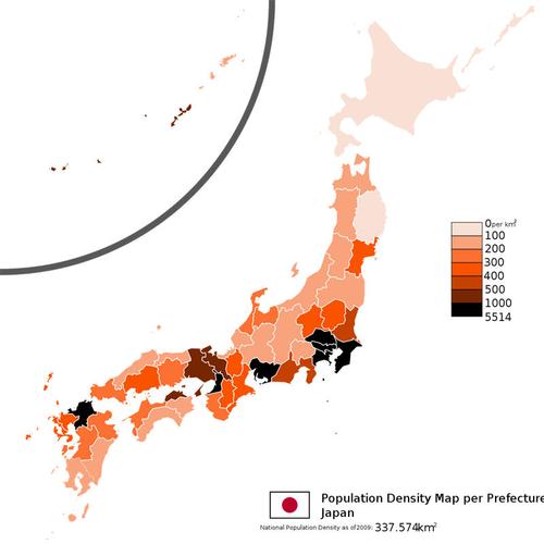 是一个人口密度比较大的国家,特别是在东京都市圈,在13500平方公里的
