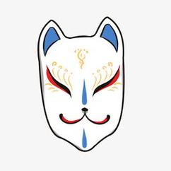 日式红白色狐狸面具素材图片免费下载高清png狐狸面具手绘这次我们玩