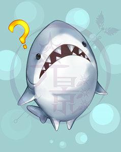 ff14徽章鲨鲨宠物徽章最终幻想14周边最终幻想同人鲨鱼指挥官吧唧