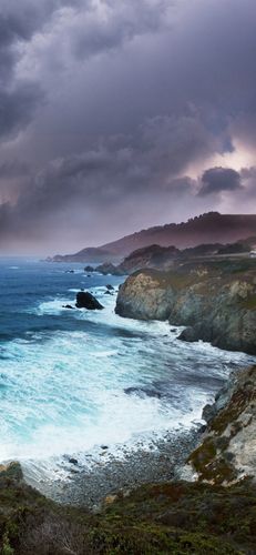 自然风景,海,厚厚的云彩,海岸 1080x1920 iphone 8/7/6/6s plus 壁纸