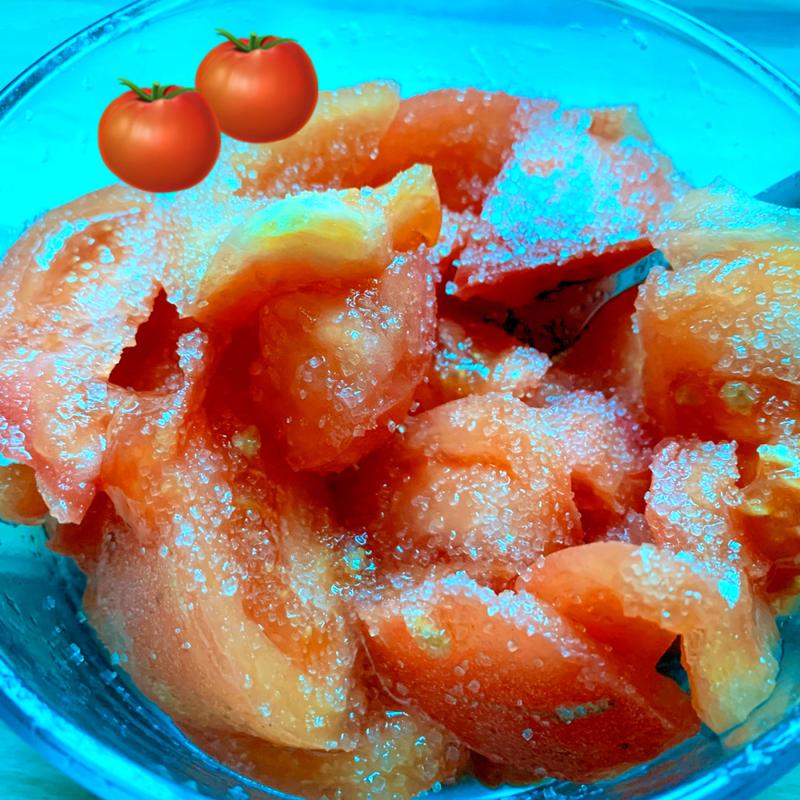 【快手菜】白糖拌西红柿