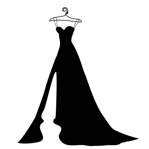 婚纱,设计,黑色,连衣裙,黑白