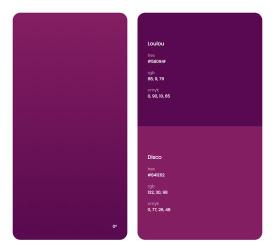 紫色系色彩搭配方案优雅色