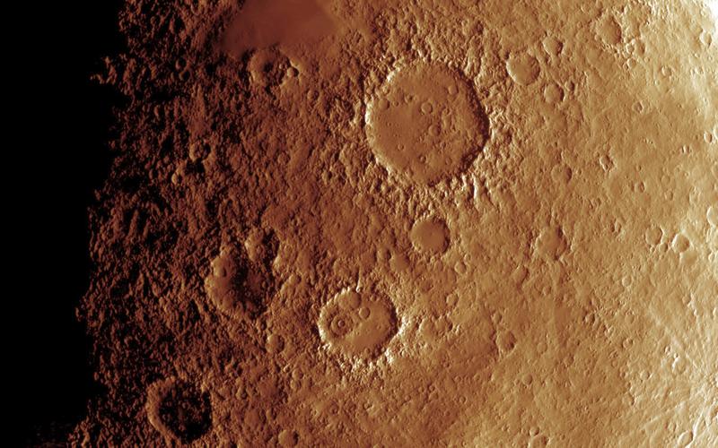 火星表面纹理渲染图