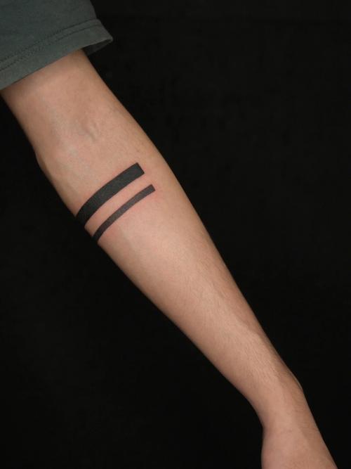 2/3臂环纹身🔻男生手臂纹身🔻几何纹身