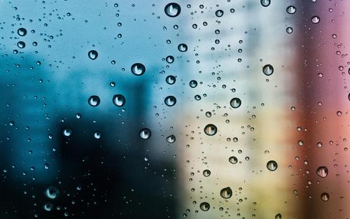 唯美意境窗外雨滴图片壁纸窗外雨滴唯美意境彩虹彩色雨伞雨滴下雨