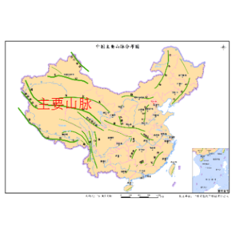 中国主要山脉分布图