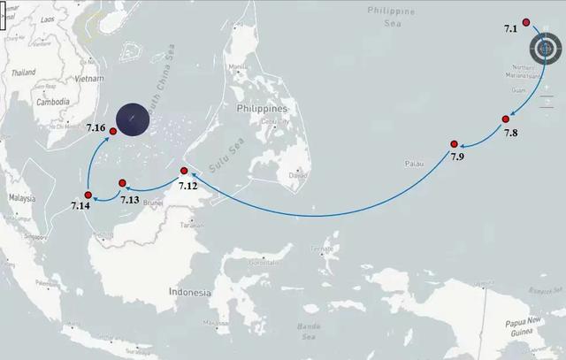 "本福德"号驱逐舰在未经中国政府批准下,非法闯入西沙群岛12海里领海