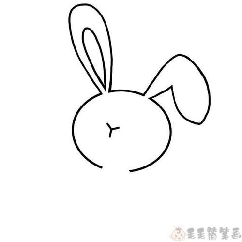 萌萌的小白兔儿童画教程