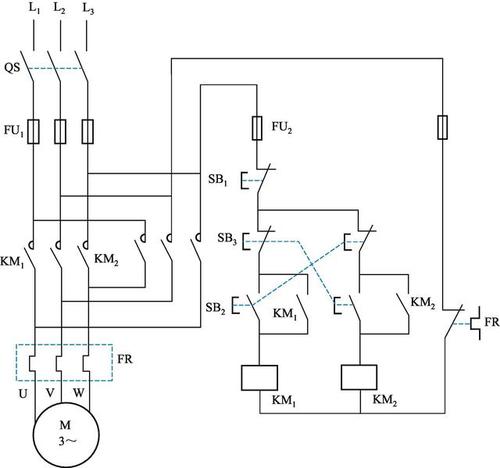 图8-11 电动机正反转控制电路