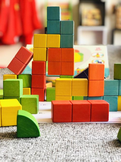 智力木制俄罗斯方块彩色拼图积木立体3d百变益智儿童益智玩具批发