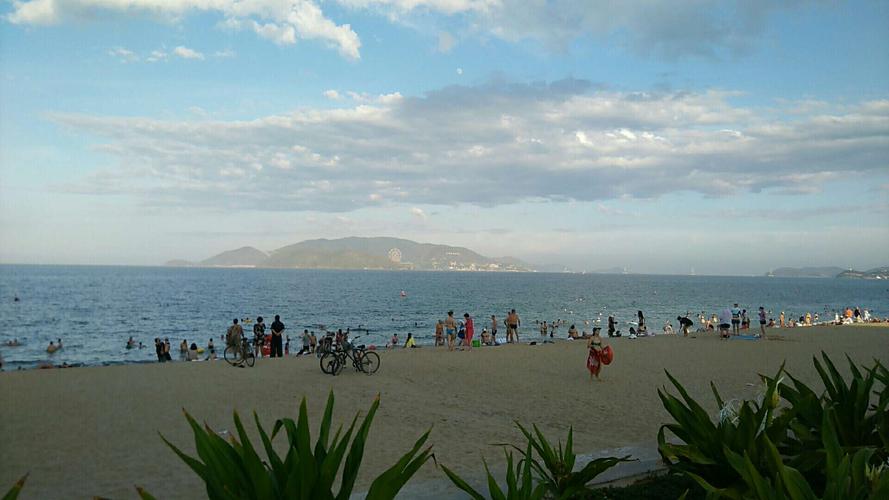 年9月7日~12日本人亲自来越南芽庄踩线并在沙滩欣赏海边美景和美女!