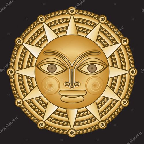 名称:古代金质徽章太阳能