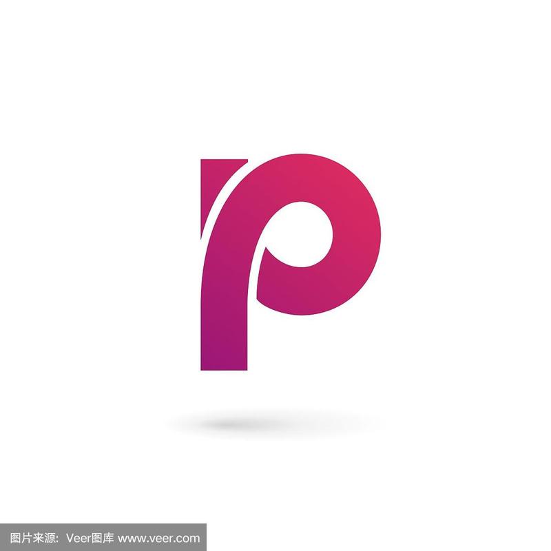 字母p标志图标设计模板元素