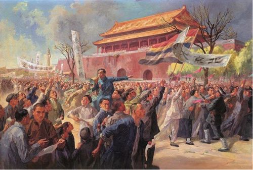 《五四运动》油画(中国国家博物馆藏)周容/供图