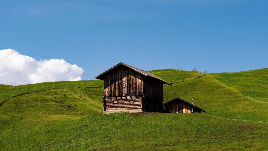 阿尔卑斯山区护眼清新少女心抹茶绿壁纸-风景壁纸 - 壁纸家