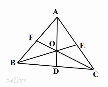  p>燕尾定理:在 a href="#">三角形 /a>abc中,ad,be,cf相交于同一点o