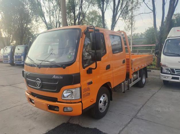 北京卖欧马可黄双排货车 公路绿化抢修专用