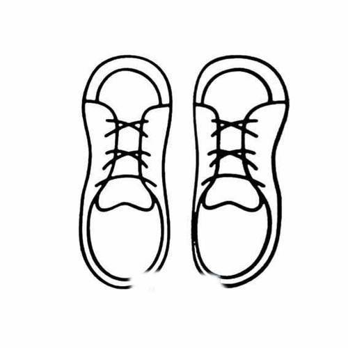 鞋子简笔画画法过程怎么画鞋子一组鞋子的简笔