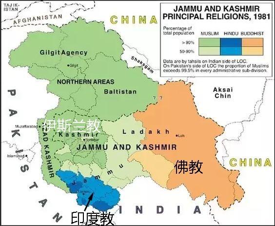 地图说拉达克苦苦挣扎没有被绿化的印度西藏
