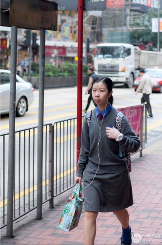 【原创】香港身着校服的学生