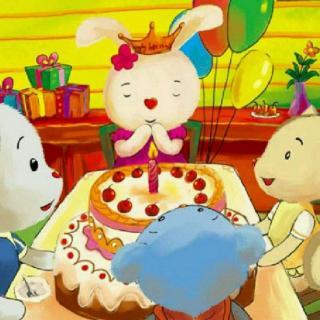 小松鼠分生日蛋糕