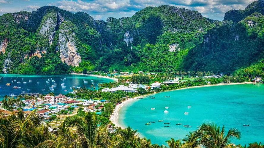 泰国皮皮岛美丽的山水风光风景,图片,壁纸,自然风景-6188美图