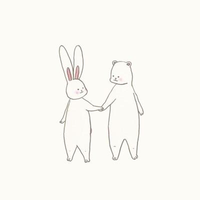 miki,兔子,插画