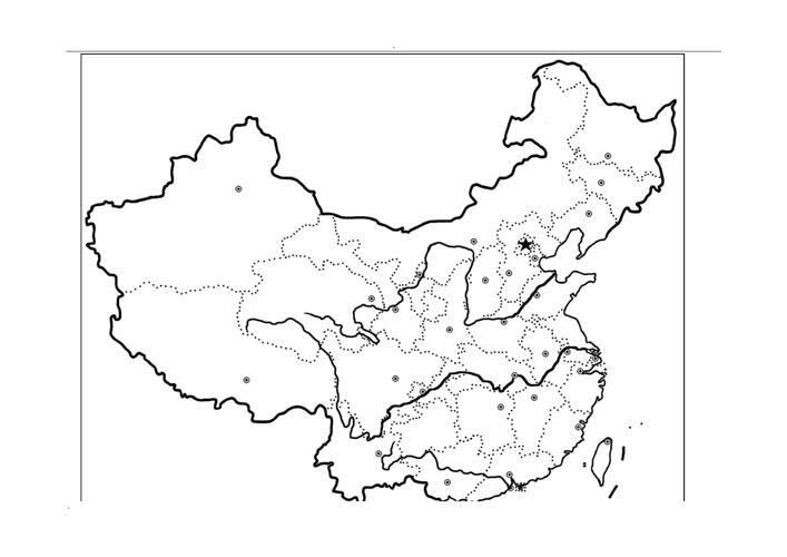 中国行政区划空白图_第1页
