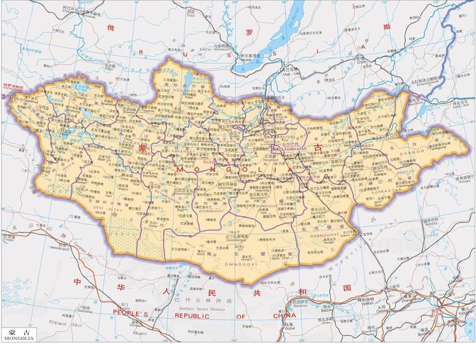 蒙古和内蒙古的区别地图