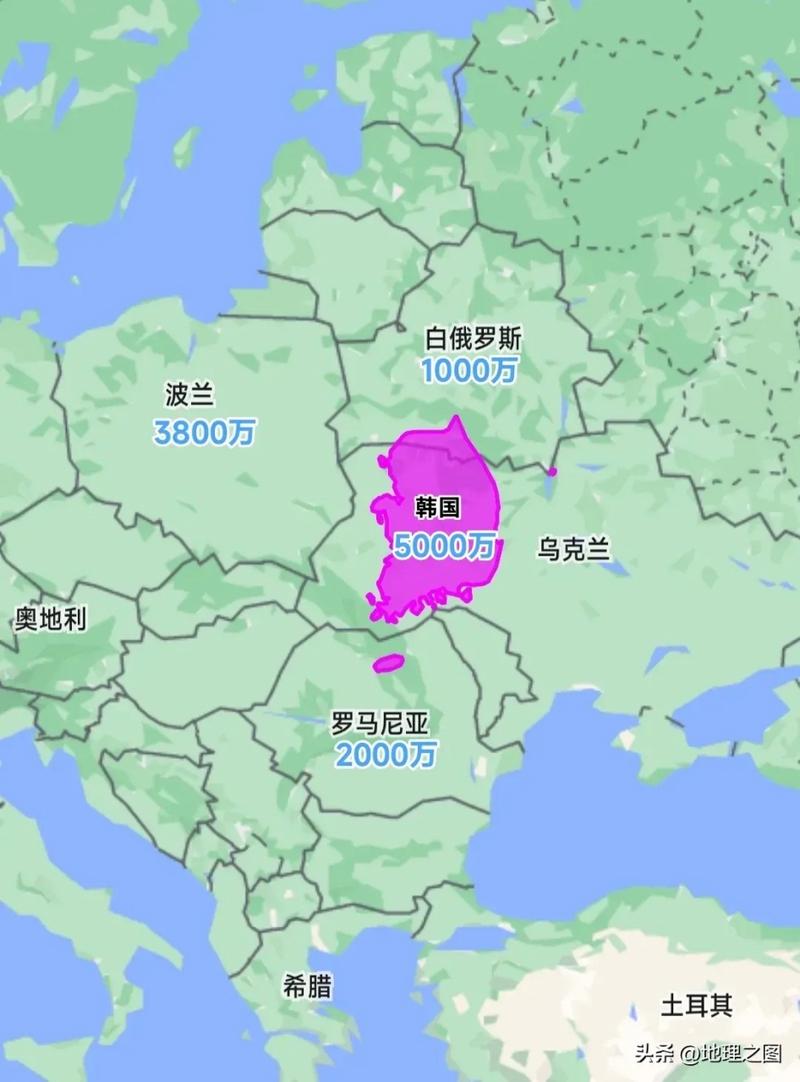 其实不是朝鲜人口少,是韩国人口太多了.