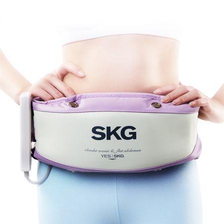 skg甩脂减肥按摩腰带skg4002紫色