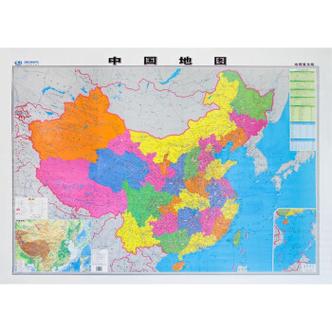 无折痕管子发货中国地图全新版15米11米地图贴图超大高清覆膜中国行政