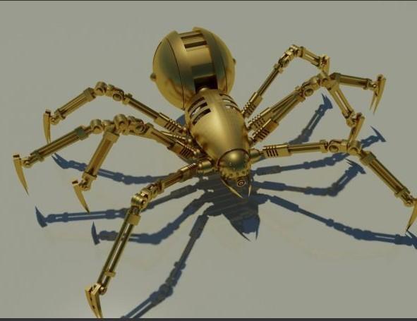 机器蜘蛛3d模型_下载页面_直线网_专业的设计学习交流平台