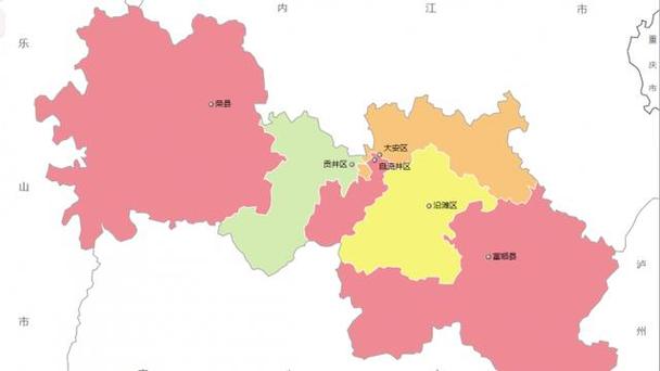 自贡市是川南区域中心城市,成渝经济圈南部中心城市.