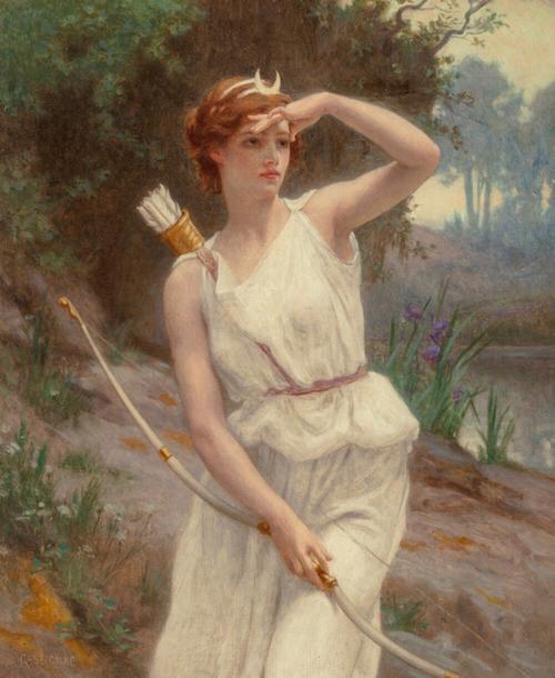 狩猎女神狄安娜,19世纪(法国画家吉娄梅·赛涅克 作品)