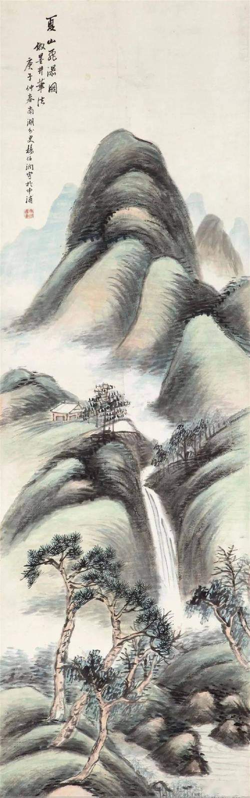 名品视界晚清书画家杨伯润的山水画欣赏