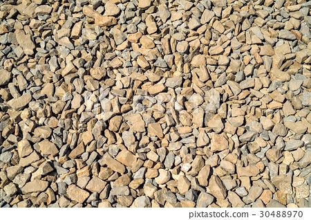 图库照片: crushed limestone aggregate