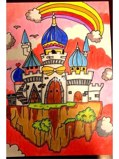 幼儿园主题画之《童话城堡》