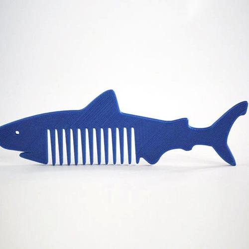 鲨鱼梳子3d打印模型,鲨鱼梳子3d模型下载,3d打印鲨鱼梳子模型下载