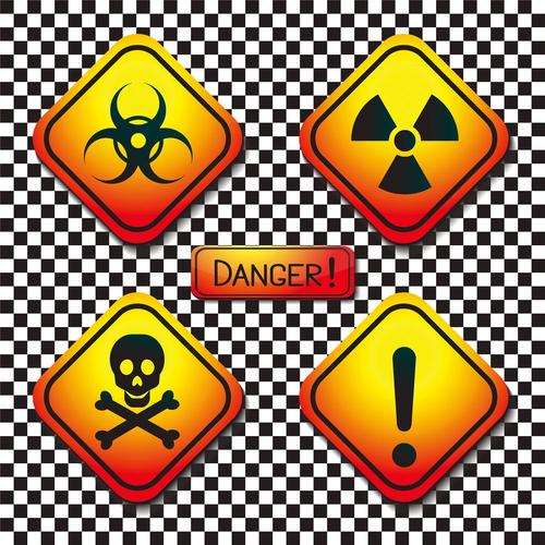 生物放射物危险标志图片