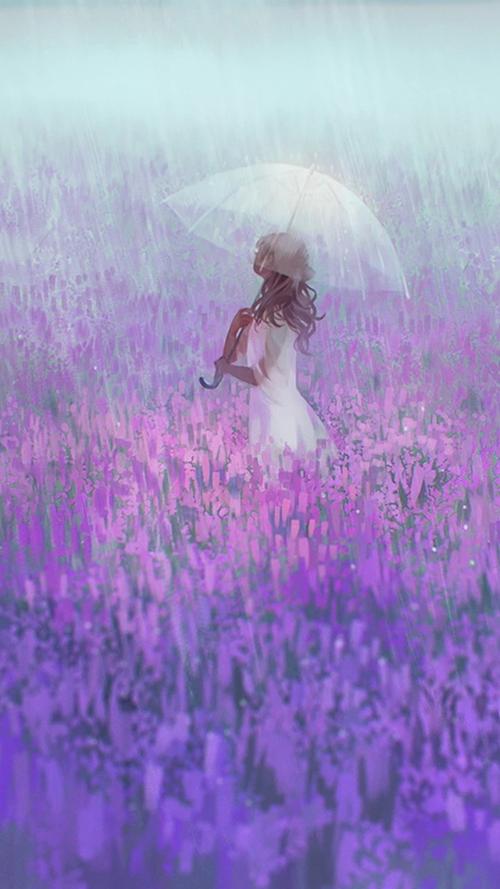 紫色仙女壁纸