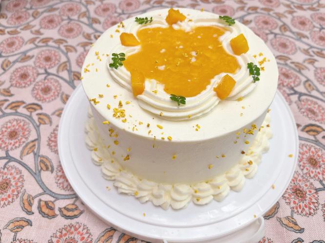 椰香斑斓芒果奶油蛋糕