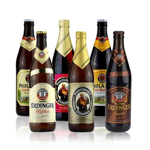 德国经典瓶装啤酒组合 6款各3瓶 500ml×18瓶